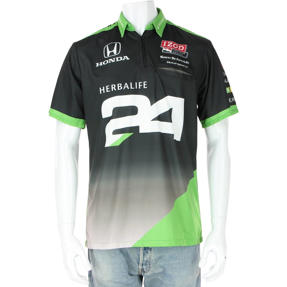 Impact Crew Gear Herbalife 24 Honda Formula Racing Pit Crew Jersey Polo Shirt